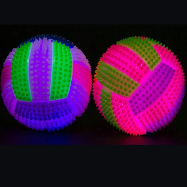 Light up Dog Ball Glow in The Dark Dog Squeaky Toy Bounce Activated Toy PET Ball for Dogs Cats Puppy Easy to Clean - Image 4