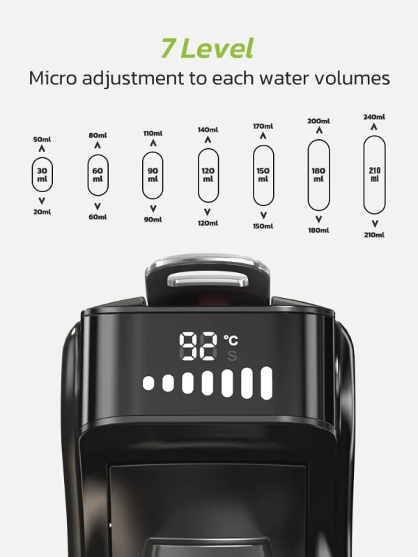 HiBREW 6in1 Capsule Coffee Machine Hot/Cold Multiple Espresso Cafetera Cappuccino Coffee Maker Dolce Gusto Nespresso Powder H1B - Image 3