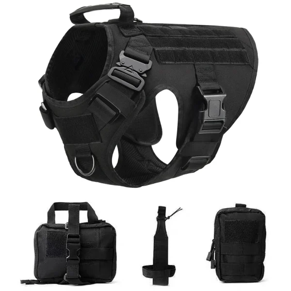 K9 Tactical Military Vest Pet German Shepherd Golden Retriever Tactical  Training Dog Harness and Leash Set For All Breeds Dogs - Image 8