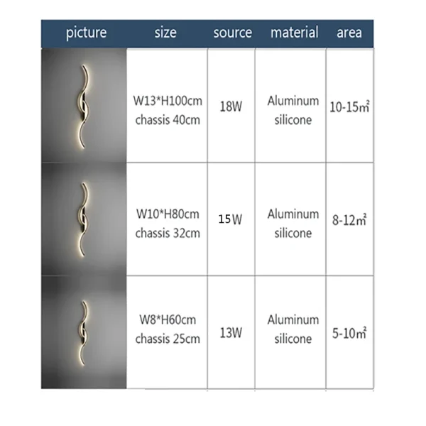 Modern LED Wall Lamp Minimalist Led Light Bedroom Bedside Long Strip Wall Sconces Living Room Home Indoor Lighting Fixture - Image 4