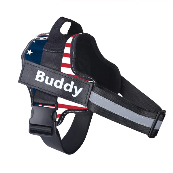 Personalized Dog Harness NO PULL Reflective Breathable Pet Harness Vest For Small Large Dog outdoor Walk Training Accessories - Image 7