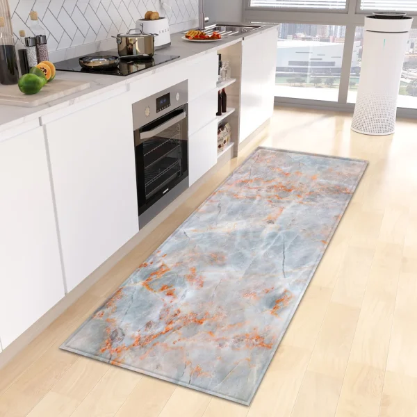 Marble Kitchen Rug Bathroom Entrance Door Mat Bedroom Corridor Non-Slip Long  Living Room Floor  Home Decor - Image 10