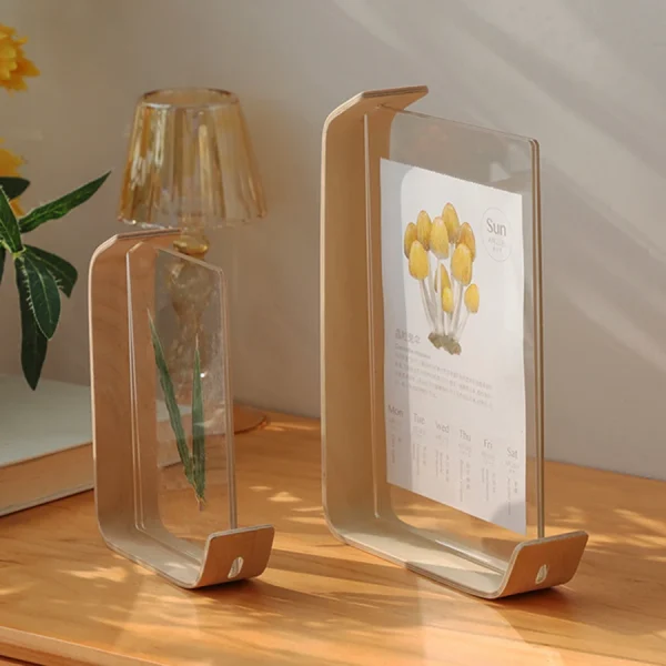 VCC Acrylic Wooden Photo Frame Herbarium Display Frame DIY Frame Photo Frames For Wedding Party Picture Frame Photo Decor - Image 3