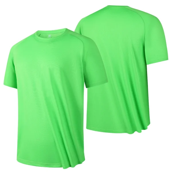 High quality men breathable fast drying running sports fitness breathable comfortable short sleeve T-shirt casual light Gym Tops - Image 5