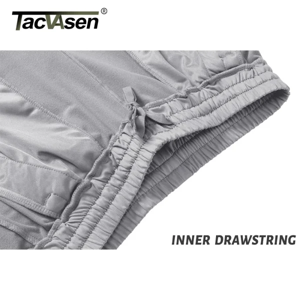 TACVASEN Men's Fleece Lined Track Pants Fall Winter Thermal Warm Jogger Pants Waterproof Workout Casual Drawstring Sweatpants - Image 4