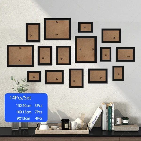 14/19Pcs Photo Frames For Pictures Wall Picture Frame Wooden Frame For Wall Hanging Photo Decor Wedding Party Home Decoration - Image 7