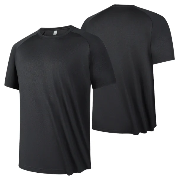 High quality men breathable fast drying running sports fitness breathable comfortable short sleeve T-shirt casual light Gym Tops - Image 2