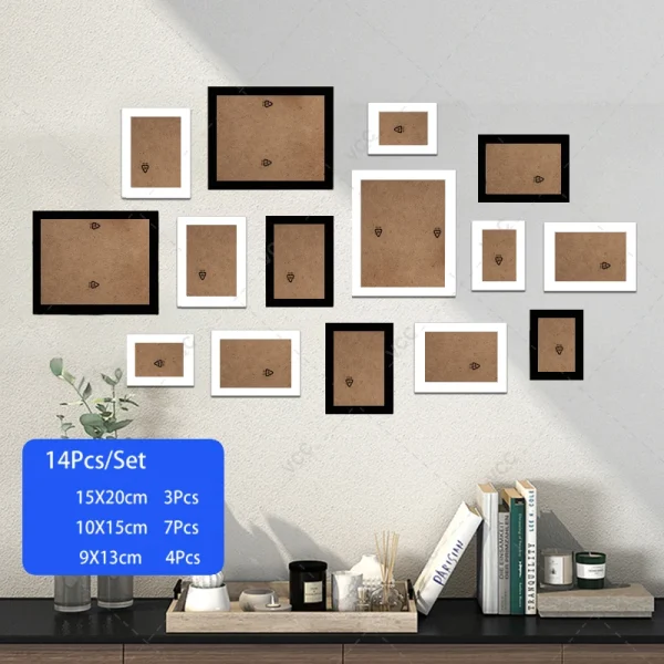 14/19Pcs Photo Frames For Pictures Wall Picture Frame Wooden Frame For Wall Hanging Photo Decor Wedding Party Home Decoration - Image 8