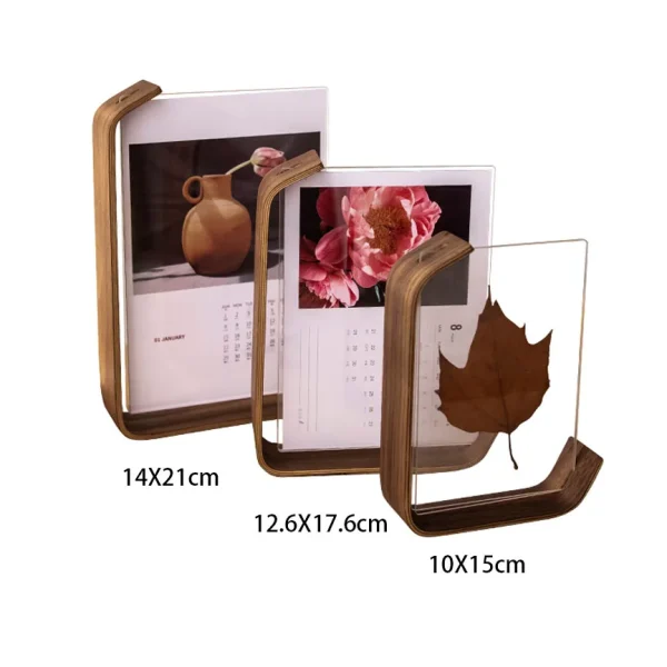 VCC Acrylic Wooden Photo Frame Herbarium Display Frame DIY Frame Photo Frames For Wedding Party Picture Frame Photo Decor - Image 4