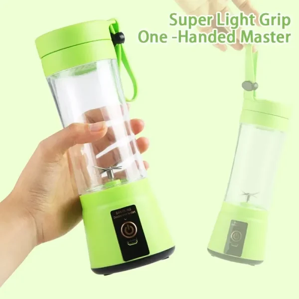 Portable Fruit Juice Blenders Summer Personal Electric Mini Bottle Home USB 6 Blades Juicer Cup Machine For Kitchen - Image 6
