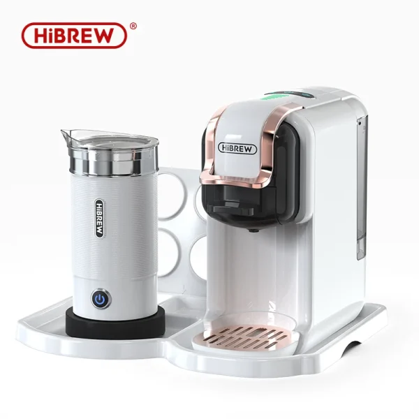 HiBREW 5 in 1 Multiple Capsule Coffee Machine Hot/Cold DG Cappuccino Nes Small Capsule ESE Pod Ground Coffee Cafeteria 20Bar H2B - Image 7