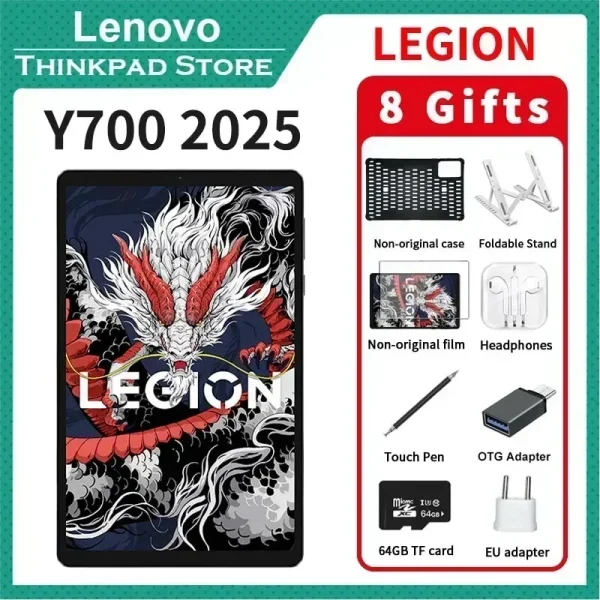 Lenovo Legion Y700 2025 8.8-inch gaming tablet Snapdragon 8 Gen3/8 core /Android 14 /12GB256GB/16GB512GB/WIFI/Black - Image 9