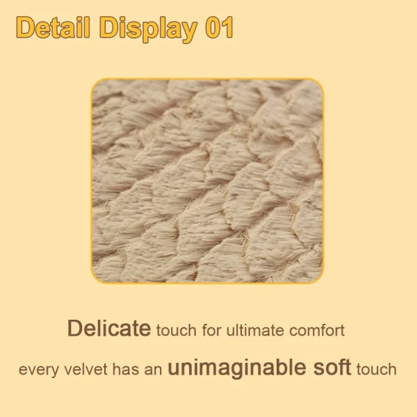 Short Plush Removable Washable Pet Bed, High Elasticity Non-Collapse Dog Bed, Suitable For Small And Medium Dogs and Cats - Image 3