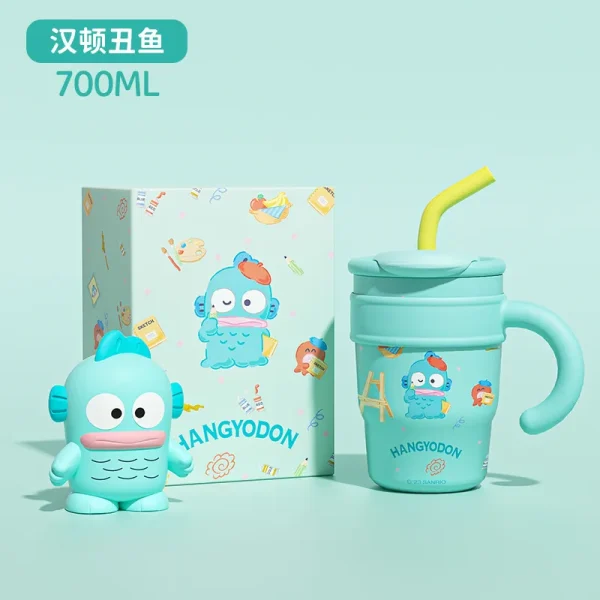 1200ml Sanrio Thermos Bottle Cold Ice Cute Hello Kitty Kuromi Cinnamoroll Melody Stainless Steel Water Bottle Tumbler Straw Gift - Image 13