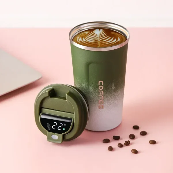 380/510ml Thermos Coffee Mug Stainless Steel Coffee Cup Temperature Display Vacuum Flask Thermal Tumbler Insulated Water Bottle - Image 11
