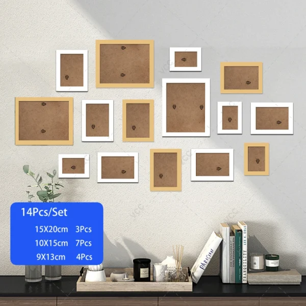 14/19Pcs Photo Frames For Pictures Wall Picture Frame Wooden Frame For Wall Hanging Photo Decor Wedding Party Home Decoration - Image 10