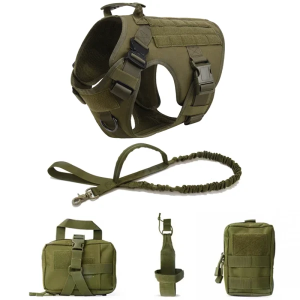 K9 Tactical Military Vest Pet German Shepherd Golden Retriever Tactical  Training Dog Harness and Leash Set For All Breeds Dogs - Image 10