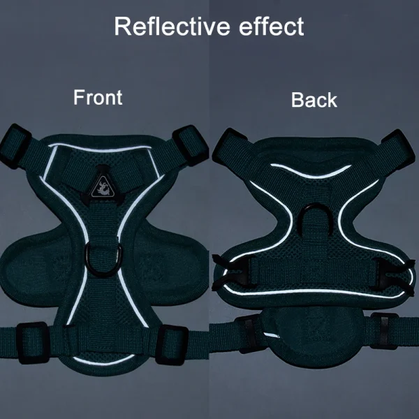 Dog Harness Leash Set Adjustable Pet Chest Strap For Small Medium Dogs Cats Reflective Puppy Harness Vest French-Bulldog York - Image 6