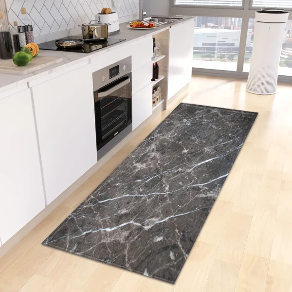 Marble Kitchen Rug Bathroom Entrance Door Mat Bedroom Corridor Non-Slip Long  Living Room Floor  Home Decor - Image 8