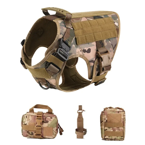 K9 Tactical Military Vest Pet German Shepherd Golden Retriever Tactical  Training Dog Harness and Leash Set For All Breeds Dogs - Image 12