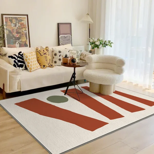 Geometric Irregular Lines Large Area Living Room Carpet Comfortable Soft Fluffy Bedroom Rug Modern Home Decoration Aesthetics IG - Image 3