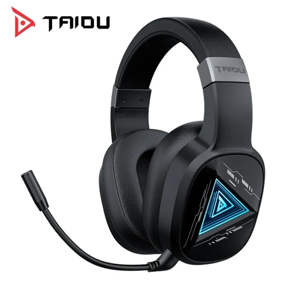 TAIDU THS320 Wireless Gaming headset 3-Mode headphone Bluetooth/2.4G/USB/USB-C With Mic 50mm Big earmuffs Low-Latency - Image 6