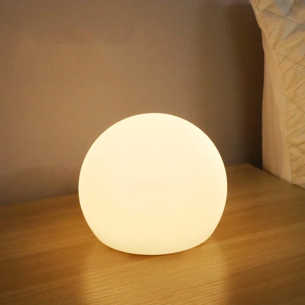 LED Ball Lamp Luminous Globe Light 3 Colors Dimmable USB Rechargebale Lighting Fixtures for Home Decor Bedroom Foyer Living Room - Image 3
