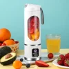450ml Fruit Juicer 8 Blades 3 Gears USB Rechargeable Portable Blender Ice Crusher for Shakes and Smoothies Juicer Cup - Image 4