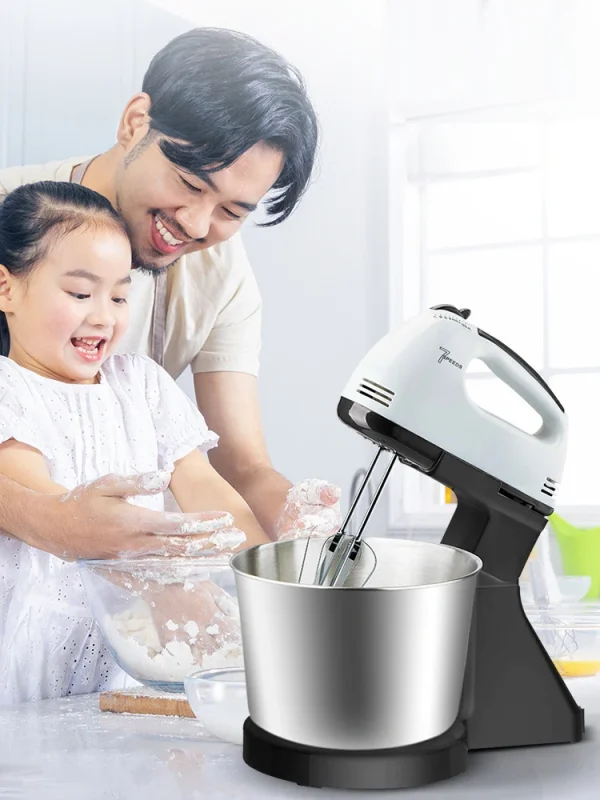 110V/220V Stand Food Mixers Kitchen Electric Food Blender Desktop Egg Whisk Cream Cake Dough Kneader Milk Frother Food Processor - Image 2