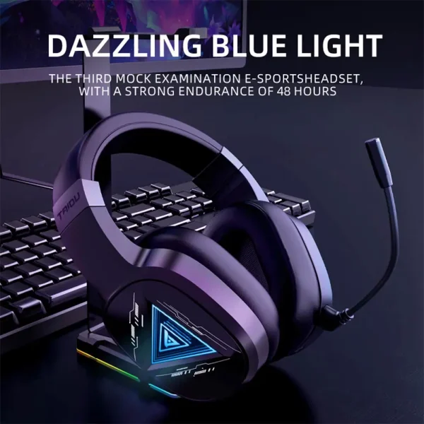 TAIDU THS320 Wireless Gaming headset 3-Mode headphone Bluetooth/2.4G/USB/USB-C With Mic 50mm Big earmuffs Low-Latency - Image 3