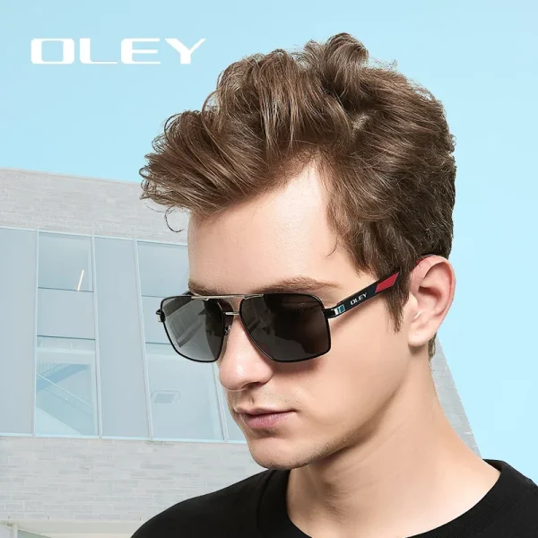OLEY Brand Design Classic Pilot Polarized Sunglasses Men's Aluminum Color-Change Lens Goggles Oculos de sol Accept custom logo - Image 5