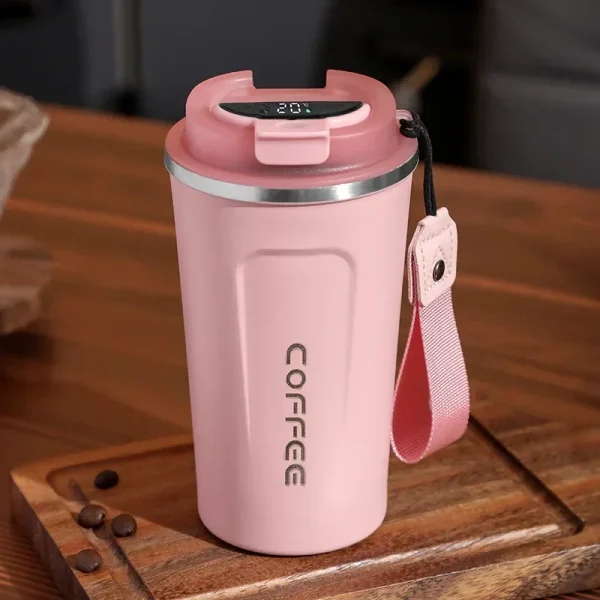 380/510ml Thermos Coffee Mug Stainless Steel Coffee Cup Temperature Display Vacuum Flask Thermal Tumbler Insulated Water Bottle - Image 8