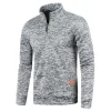 Men Sweatshirts Spring Thicker Pullover Half Zipper Pullover for Male Hoody Outdoor Sweatshir Autumn Solid Color Turtleneck Swea - Image 11