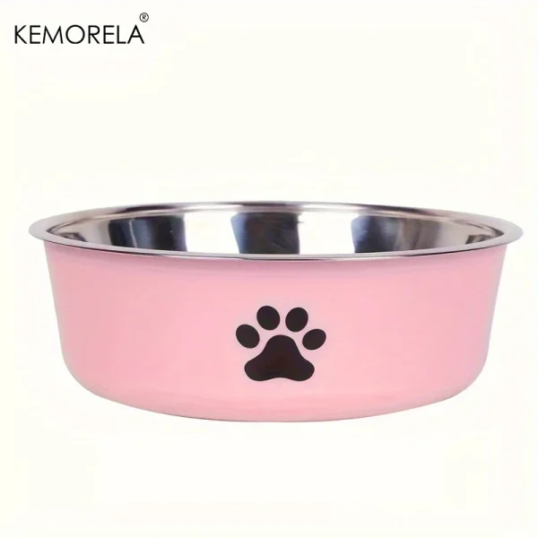 Non-Slip Dog Bowl For Large Medium And Small Cats And Dogs Drinking Water Feeding Pet Bowl Stainless Steel Pet Food Bowl - Image 9