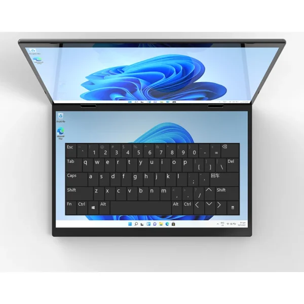Dual Screen Laptop Intel N95 Processor 14“+14” touch Gaming Laptop DDR4 32GB 1TB 2TB SSD Notebook Computer - Image 5