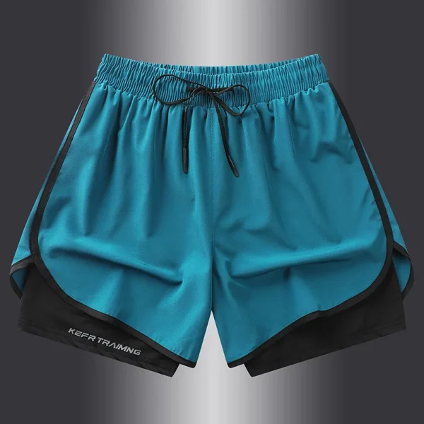 【 S-5XL 】 NASA GISS Sports Three Piece Pants Summer Popular Anti glare Double layered Sports Shorts for Men and Women Couples Ru - Image 9