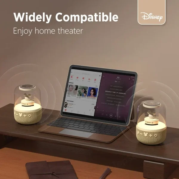Disney S6 Smart Bluetooth Speaker Wireless Audio Home Outdoor Subwoofer Portable Surround HiFi Sound Loudspeaker Birthday Gifts - Image 5