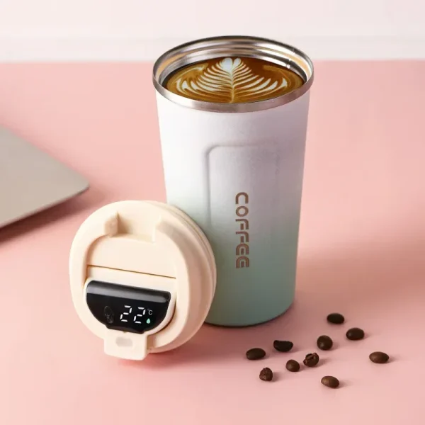 380/510ml Thermos Coffee Mug Stainless Steel Coffee Cup Temperature Display Vacuum Flask Thermal Tumbler Insulated Water Bottle - Image 20