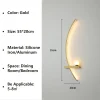 Modern LED Wall Lamp Stripes Wall Sconce for Bedroom Bedside Living Room Study Stairs Home Decor Indoor Lighting Fixture Luster - Image 12