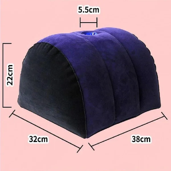Inflatable Travel Pillow Multifunctional Body Pillow Lumbar Yoga Pillow Travel Positions Support Air Cushion Triangular Pillow - Image 10