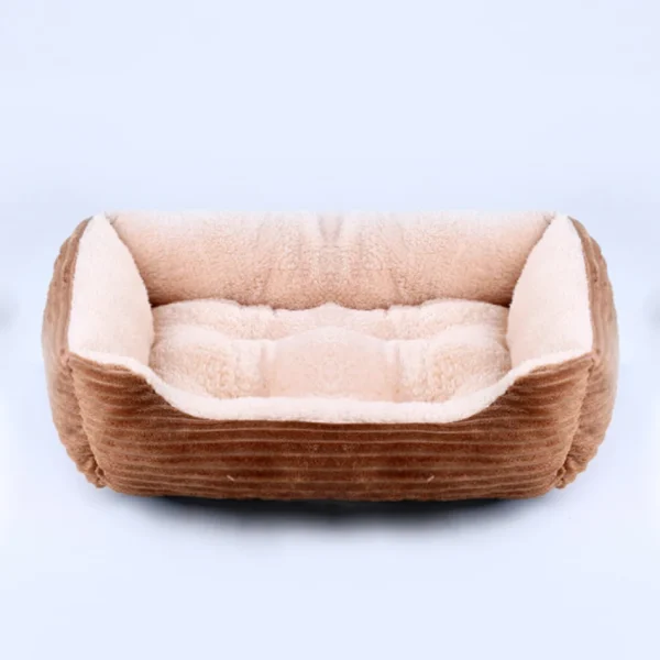 Bed for Dog Cat Pet Square Plush Kennel Medium Small Dog Sofa Bed Cushion Pet Calming Dog Bed House Pet Supplies Accessories - Image 14