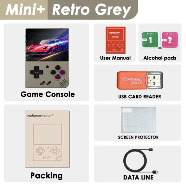 MIYOO Mini Plus Portable Retro Handheld Game Console V2 Mini+ IPS Screen Classic Video Game Console Linux System Children's Gift - Image 10
