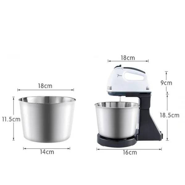 110V/220V Stand Food Mixers Kitchen Electric Food Blender Desktop Egg Whisk Cream Cake Dough Kneader Milk Frother Food Processor - Image 6