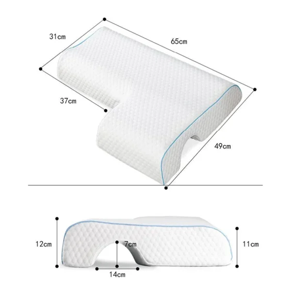 Memory Foam Pillow Anti Hand Pressure Couple Cuddle Sleep Pillow for Back Sleepeer and Side Sleepers slow rebound easy washing - Image 6