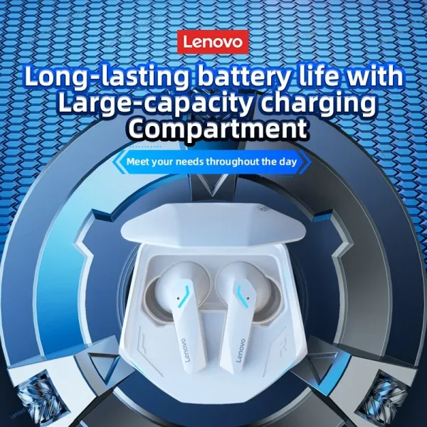 Lenovo GM2 Pro Bluetooth 5.3 Earphones Sports Headset Wireless In-Ear Gaming Low Latency Dual Mode Music Headphones - Image 3