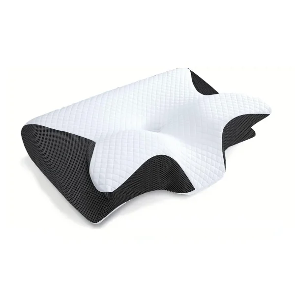 1pc Memory Foam Cervical Pillow, 2 in 1 Ergonomic Contour Orthopedic Pillow for Neck Pain, Contoured Support Pillows,Neck Pillow - Image 7
