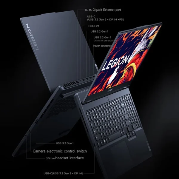 Lenovo Gaming Loptop LEGION R7000 15.6“144Hz AMD Ryzen7 7840H 16/32G DDR5 512G/1TB/2TB Pcie 4.0 SSD RTX4060 Gaming Notebook PC - Image 7
