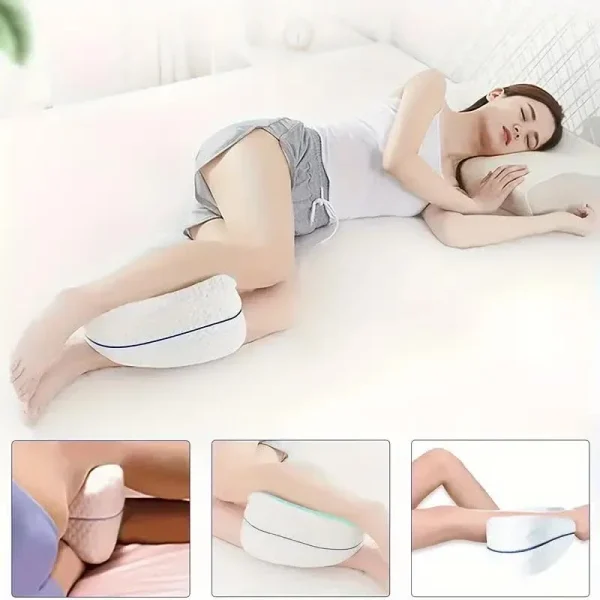 Body Memory Cotton Leg Pillow Home Foam Pillow Sleeping Orthopedic Sciatica Back Hip Joint for Pain Relief Thigh Leg Pad Cushion - Image 5
