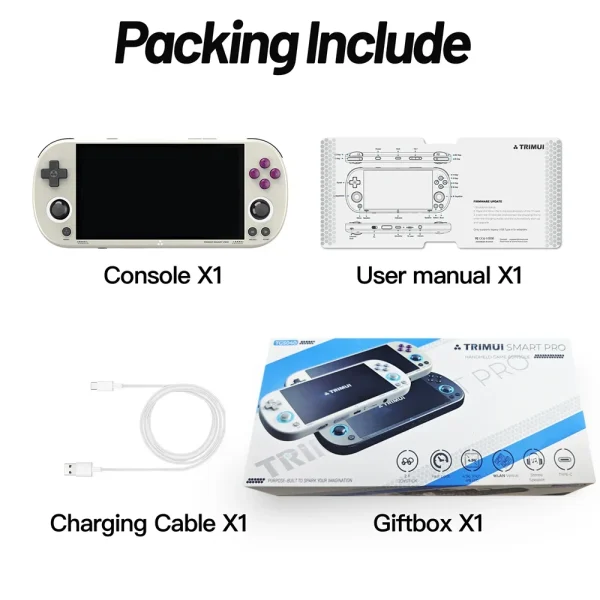 Trimui Smart Pro Handheld Game Console 4.96''IPS Screen Linux System Joystick RGB Lighting Smartpro Retro Video Game Player Gift - Image 9
