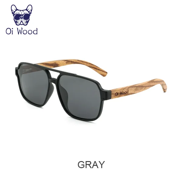 Oi Wood Sunglasses for Men Wood Sun Glasses Man Eyeglasses Polarizing Glasses UVA&B Protection Eyewear ECO-Friendly - Image 7